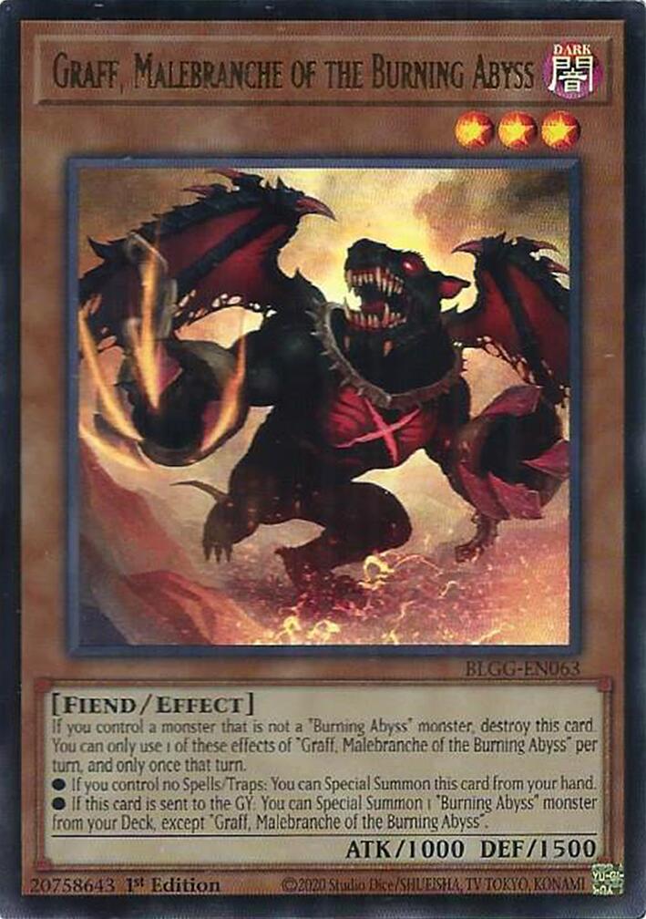 Graff, Malebranche of the Burning Abyss [BLGG-EN063] Ultra Rare | Exor Games Summserside
