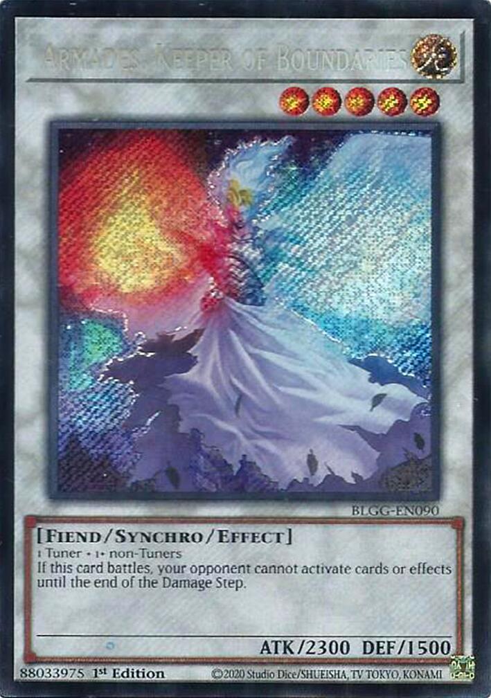 Armades, Keeper of Boundaries [BLGG-EN090] Secret Rare | Exor Games Summserside