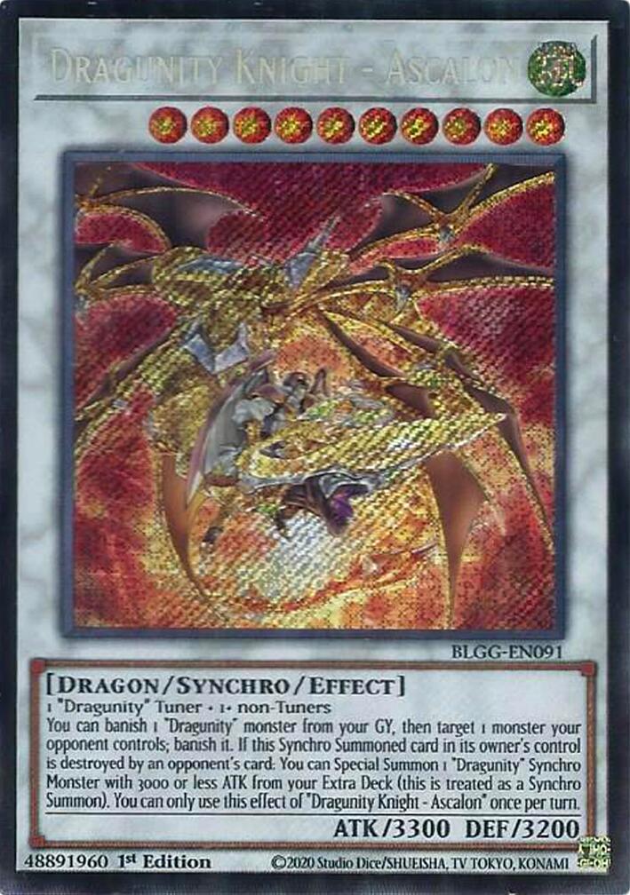 Dragunity Knight - Ascalon [BLGG-EN091] Secret Rare | Exor Games Summserside