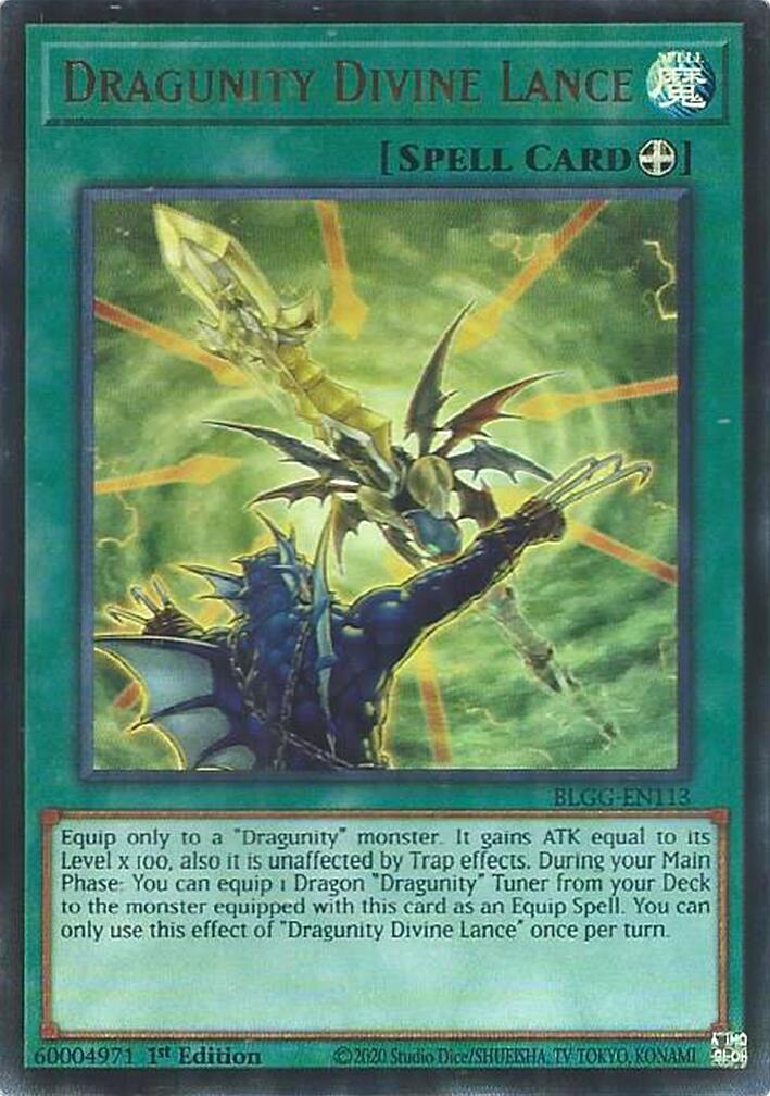 Dragunity Divine Lance [BLGG-EN113] Ultra Rare | Exor Games Summserside