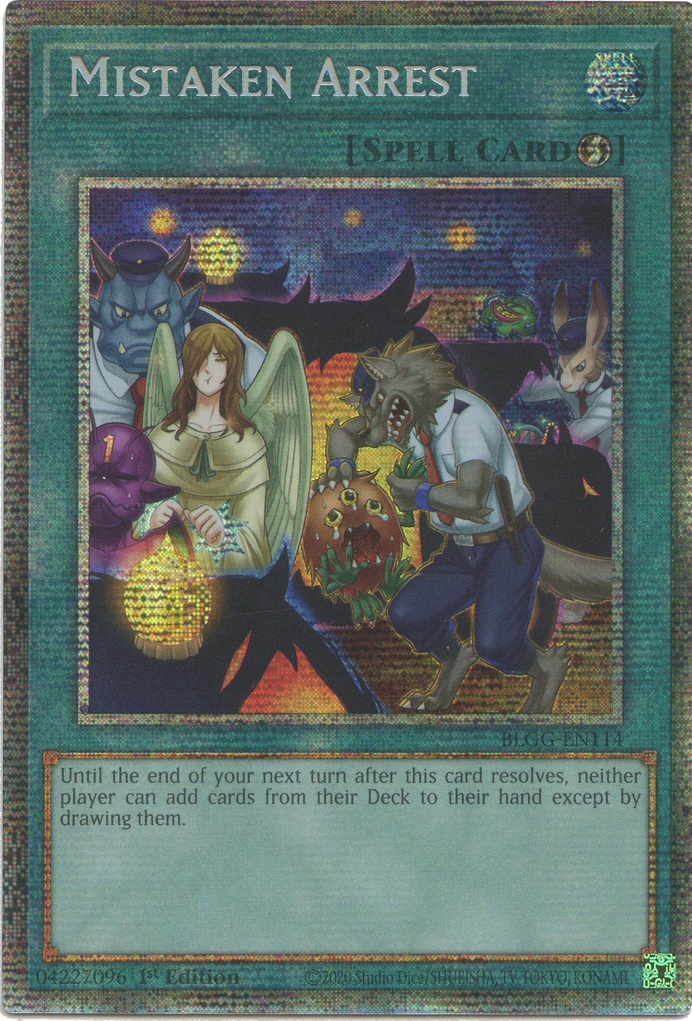 Mistaken Arrest (Starlight Rare) [BLGG-EN114] Starlight Rare | Exor Games Summserside