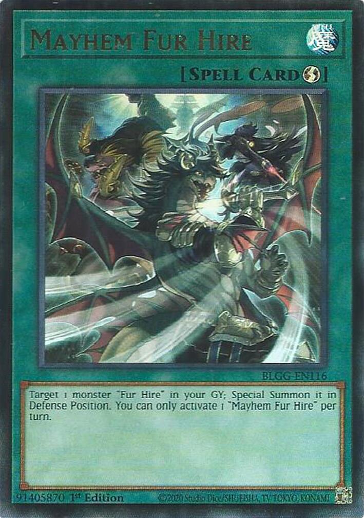 Mayhem Fur Hire [BLGG-EN116] Ultra Rare | Exor Games Summserside