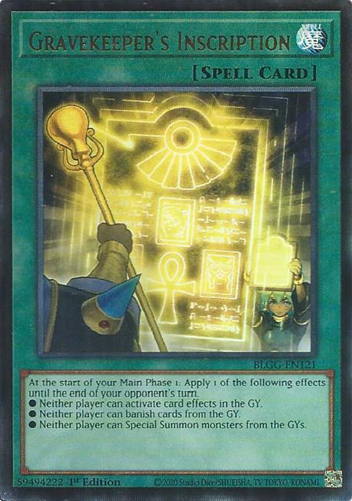 Gravekeeper's Inscription [BLGG-EN121] Ultra Rare | Exor Games Summserside