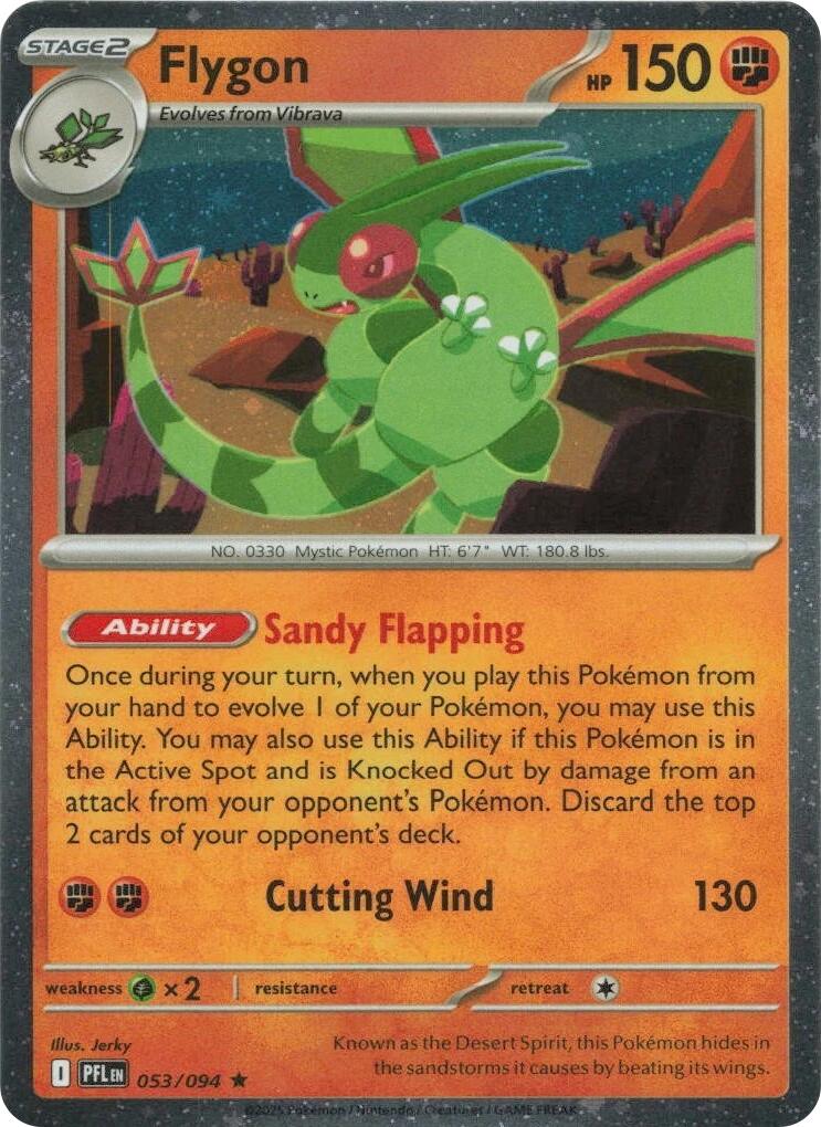 Flygon (053/094) (Cosmos Holo) [Mega Evolution: Phantasmal Flames] | Exor Games Summserside