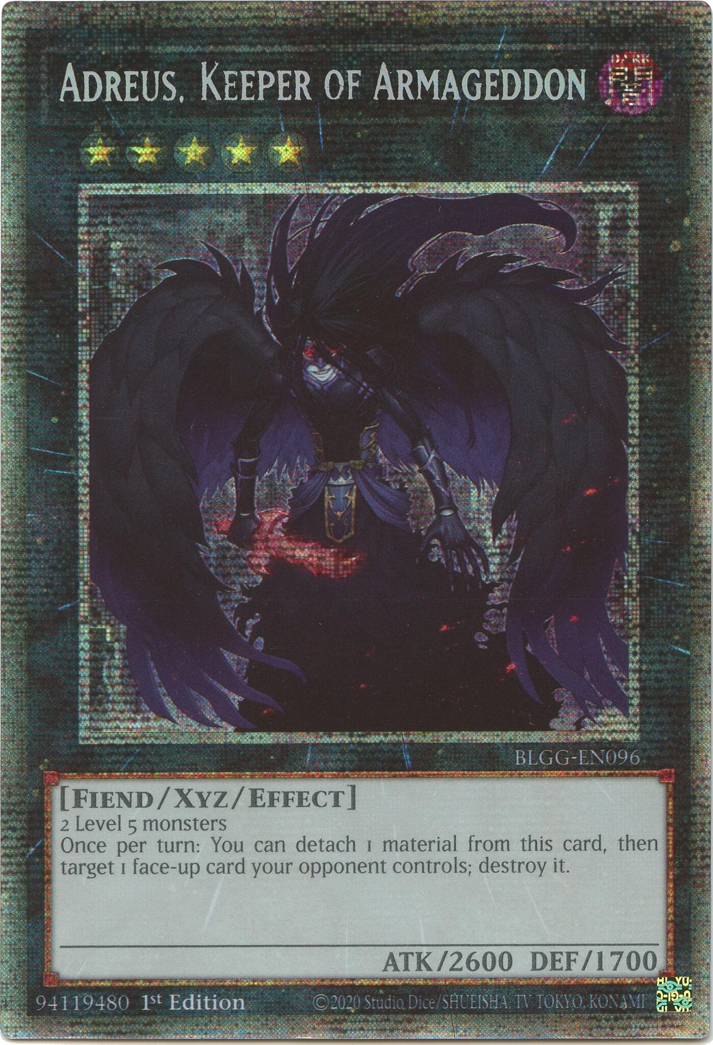Adreus, Keeper of Armageddon (Starlight Rare) [BLGG-EN096] Starlight Rare | Exor Games Summserside