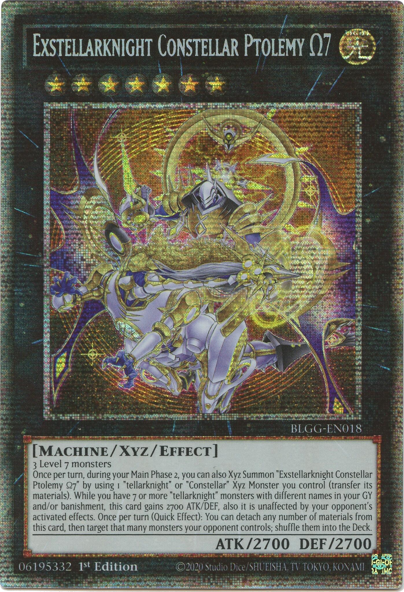Exstellarknight Constellar Ptolemy Omega 7 (Starlight Rare) [BLGG-EN018] Starlight Rare | Exor Games Summserside