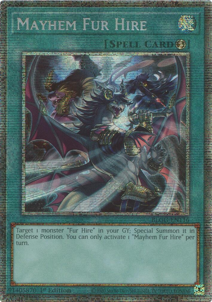 Mayhem Fur Hire (Starlight Foil) [BLGG-EN116] Starfoil Rare | Exor Games Summserside