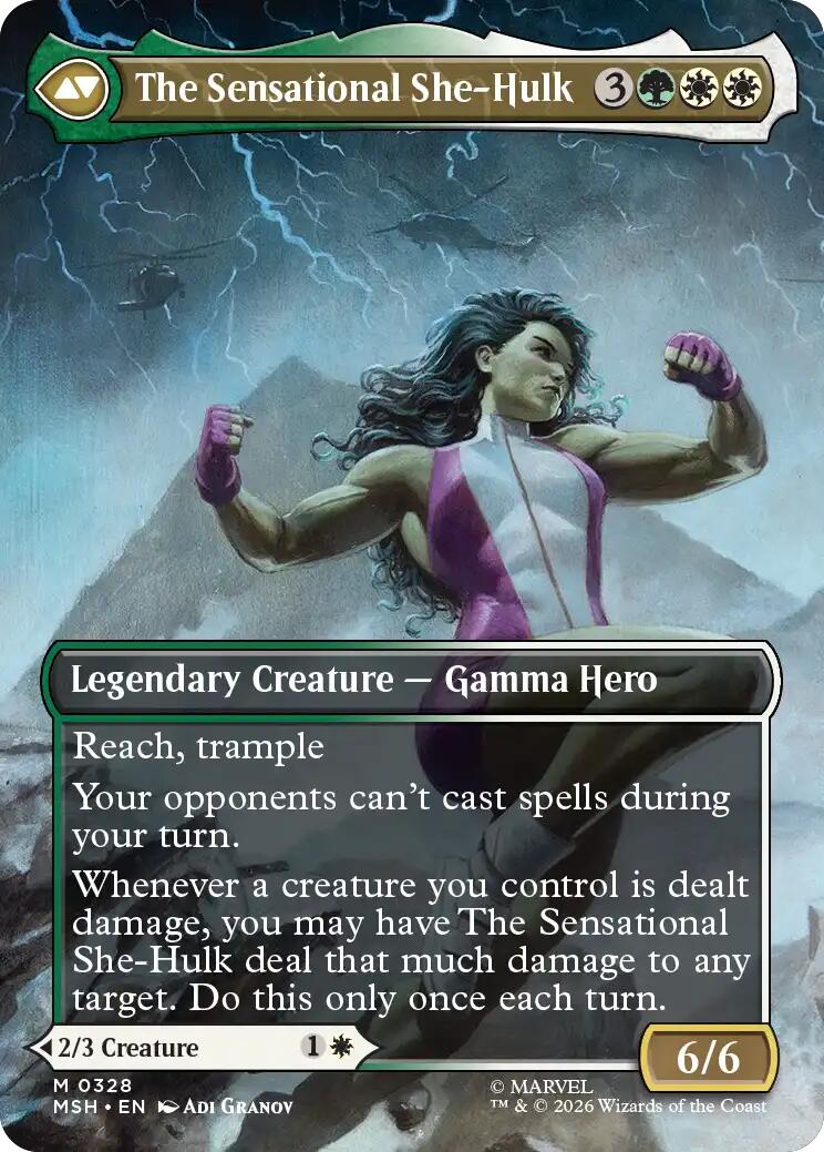 Jennifer Walters // The Sensational She-Hulk (Borderless) (0328) [Marvel Super Heroes] | Exor Games Summserside