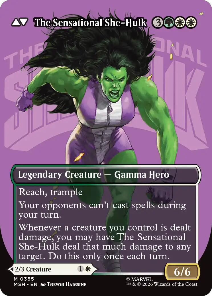 Jennifer Walters // The Sensational She-Hulk (Borderless) (0355) [Marvel Super Heroes] | Exor Games Summserside