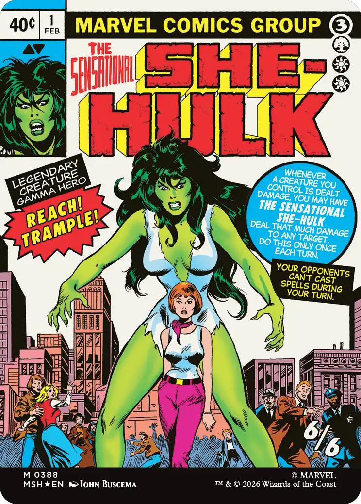 Jennifer Walters // The Sensational She-Hulk (Borderless) (0388) [Marvel Super Heroes] | Exor Games Summserside