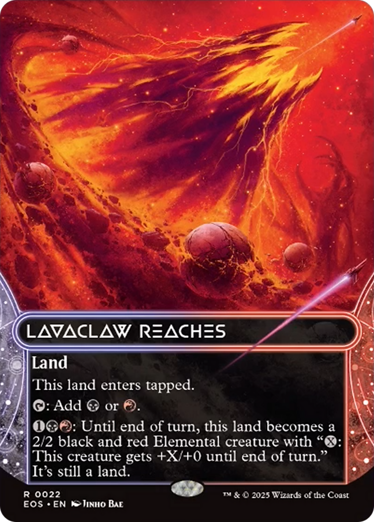 Lavaclaw Reaches (0022) (Borderless) [Edge of Eternities: Stellar Sights] | Exor Games Summserside