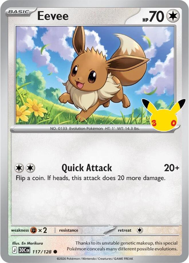 Eevee (117/128) [Mega Evolution: 30th Celebration] | Exor Games Summserside