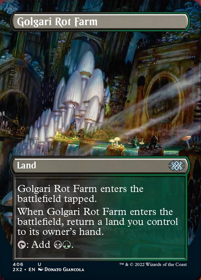 Golgari Rot Farm (Borderless Alternate Art) [Double Masters 2022] | Exor Games Summserside