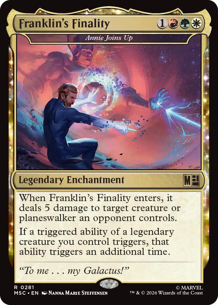 Franklin's Finality - Annie Joins Up (Surge Foil) [Marvel Super Heroes Commander] | Exor Games Summserside