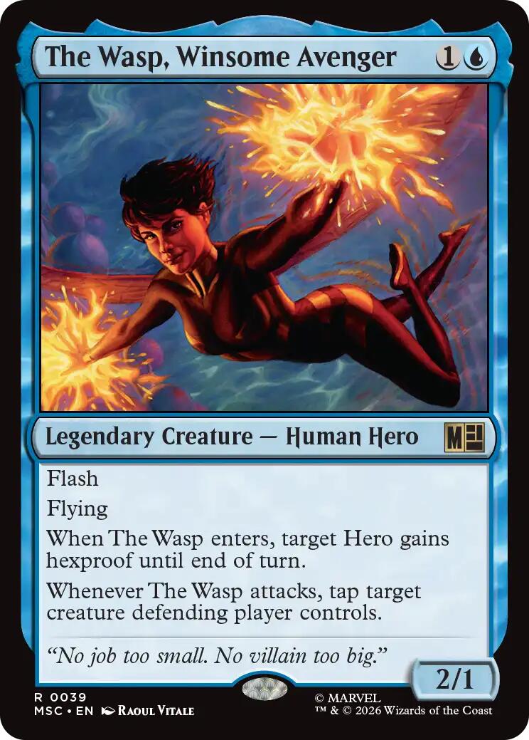 The Wasp, Winsome Avenger (Surge Foil) [Marvel Super Heroes Commander] | Exor Games Summserside