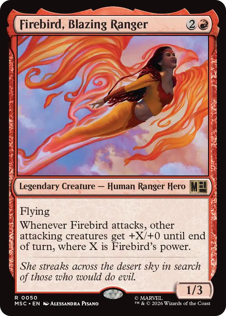 Firebird, Blazing Ranger (Surge Foil) [Marvel Super Heroes Commander] | Exor Games Summserside