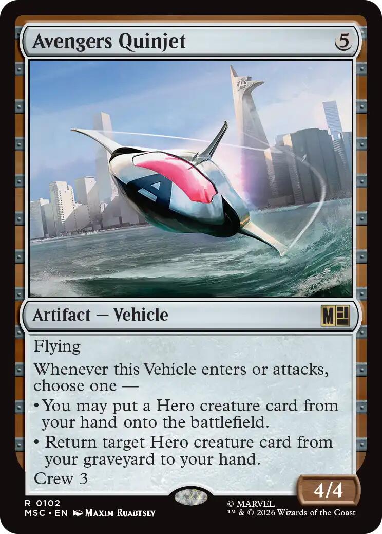 Avengers Quinjet (Surge Foil) [Marvel Super Heroes Commander] | Exor Games Summserside