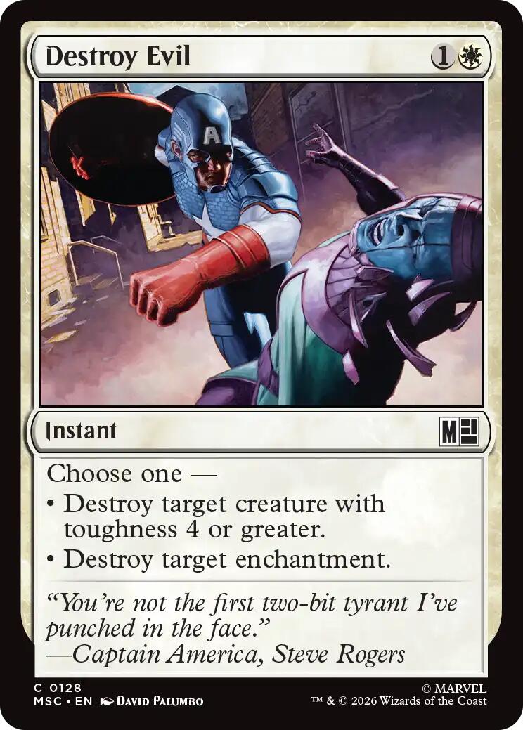 Destroy Evil (Surge Foil) [Marvel Super Heroes Commander] | Exor Games Summserside