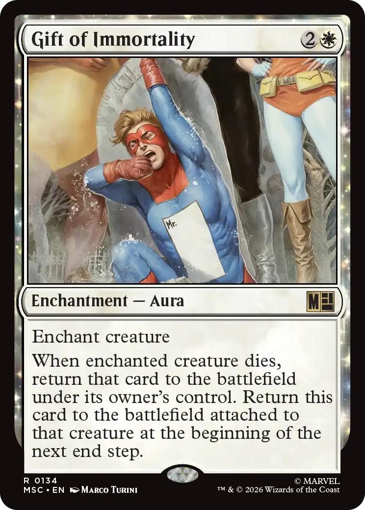 Gift of Immortality (Surge Foil) [Marvel Super Heroes Commander] | Exor Games Summserside