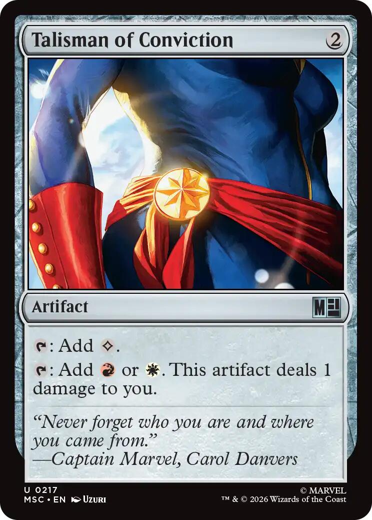 Talisman of Conviction (Surge Foil) [Marvel Super Heroes Commander] | Exor Games Summserside