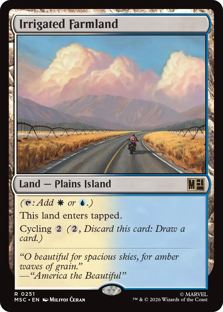 Irrigated Farmland (Surge Foil) [Marvel Super Heroes Commander] | Exor Games Summserside
