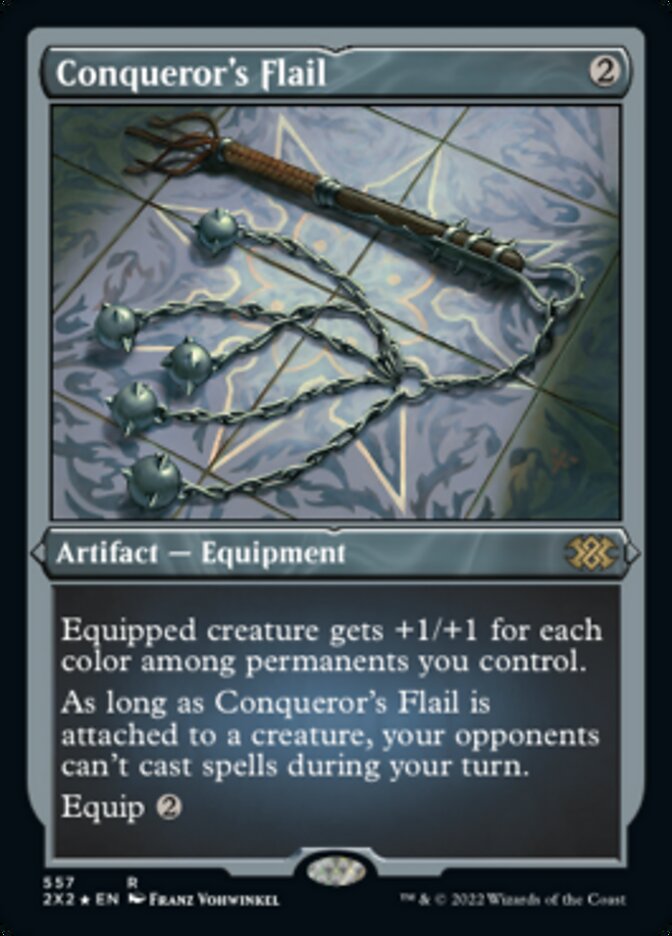 Conqueror's Flail (Foil Etched) [Double Masters 2022] | Exor Games Summserside