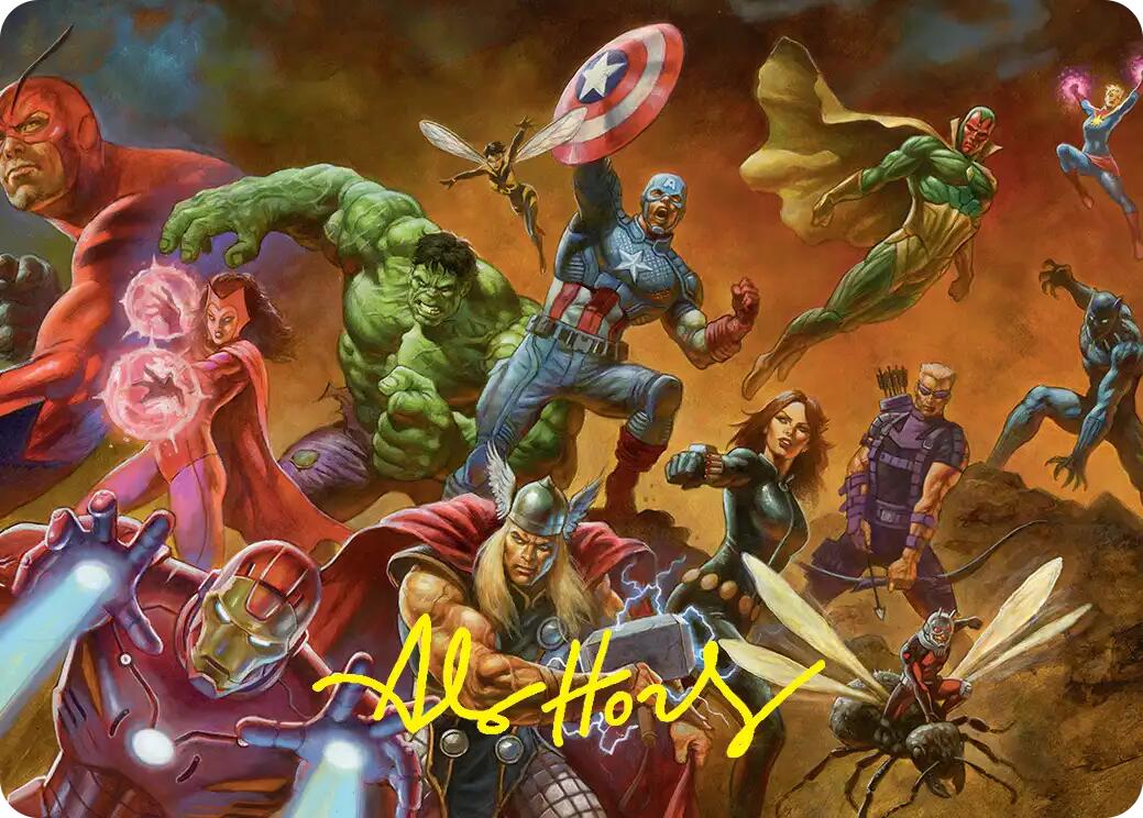 Avengers Assemble! Art Card (Gold-Stamped Signature) [Marvel Super Heroes Art Series] | Exor Games Summserside