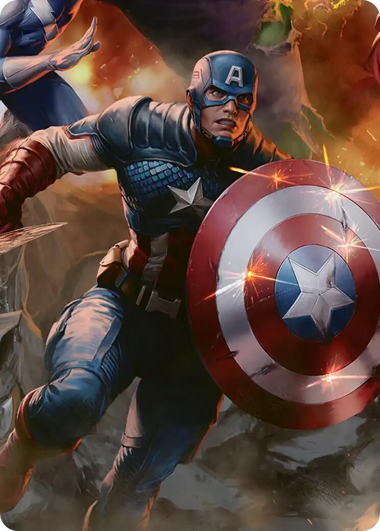 Captain America, Unbowed Art Card [Marvel Super Heroes Art Series] | Exor Games Summserside
