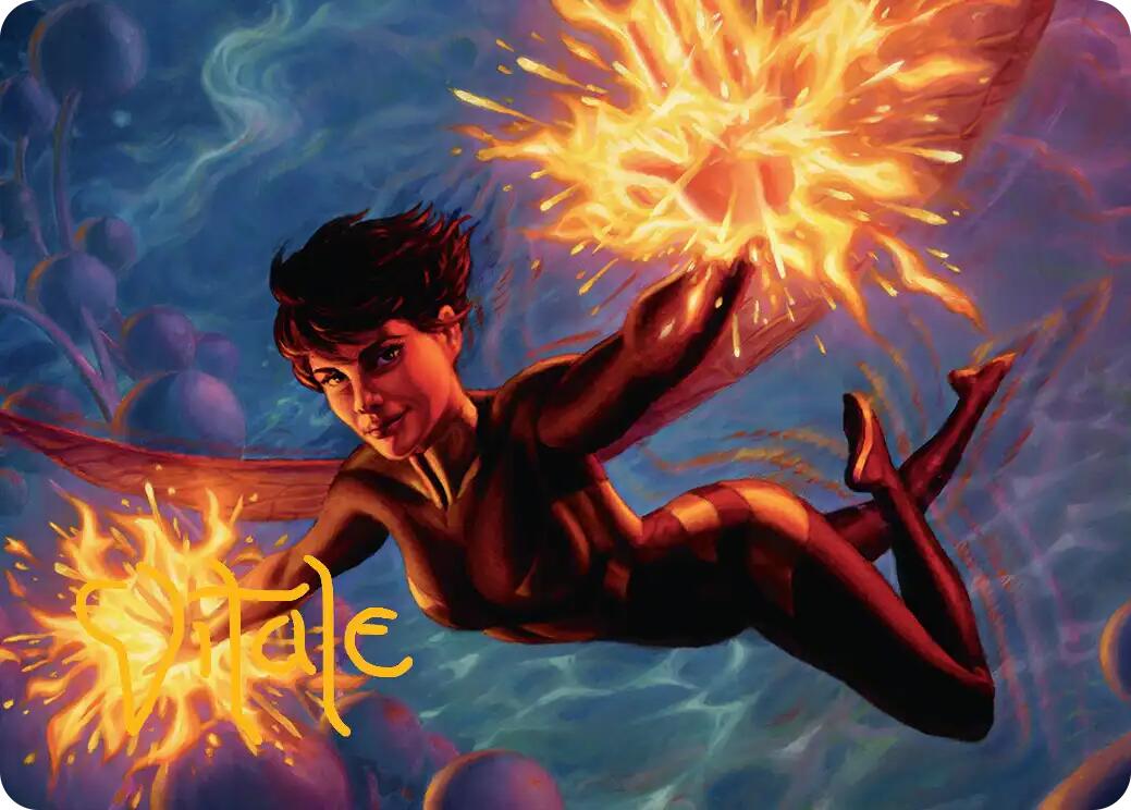 The Wasp, Winsome Avenger Art Card (Gold-Stamped Signature) [Marvel Super Heroes Art Series] | Exor Games Summserside
