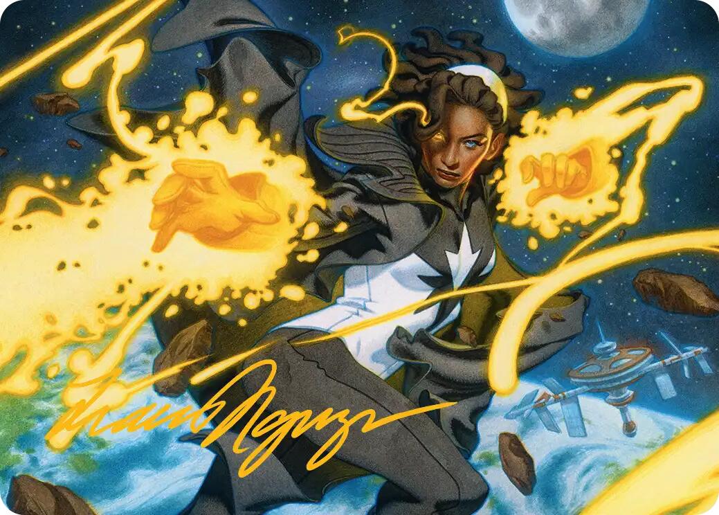 Photon, Mighty Marvel Art Card (Gold-Stamped Signature) [Marvel Super Heroes Art Series] | Exor Games Summserside