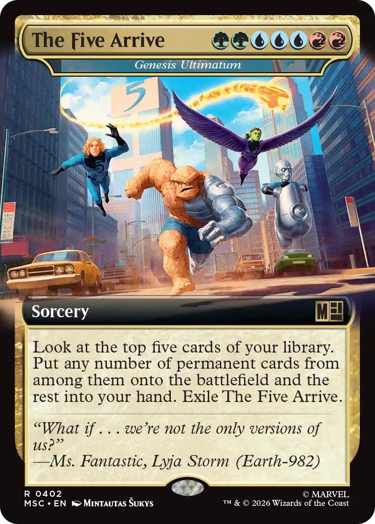 The Five Arrive - Genesis Ultimatum (Extended Art) [Marvel Super Heroes Commander] | Exor Games Summserside
