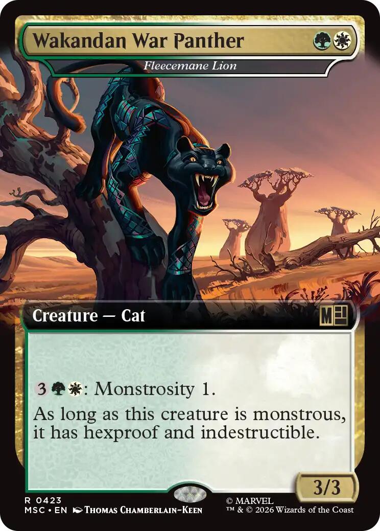 Wakandan War Panther - Fleecemane Lion (Extended Art) [Marvel Super Heroes Commander] | Exor Games Summserside
