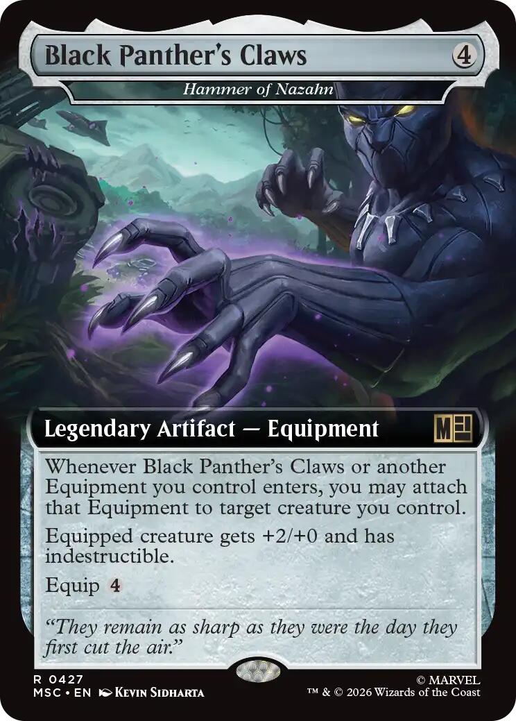 Black Panther's Claws - Hammer of Nazahn (Extended Art) [Marvel Super Heroes Commander] | Exor Games Summserside