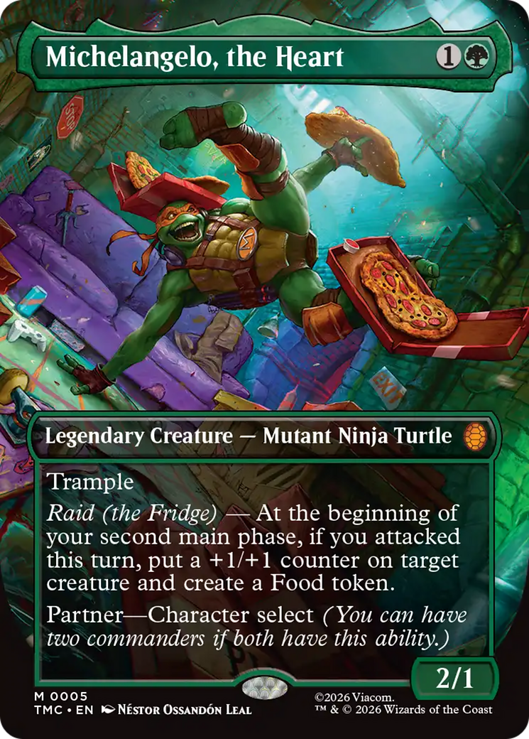 Michelangelo, the Heart (Borderless) [Teenage Mutant Ninja Turtles Commander] | Exor Games Summserside