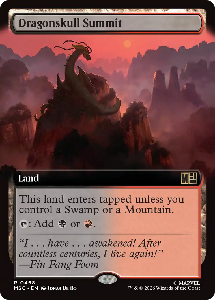 Dragonskull Summit (Extended Art) [Marvel Super Heroes Commander] | Exor Games Summserside