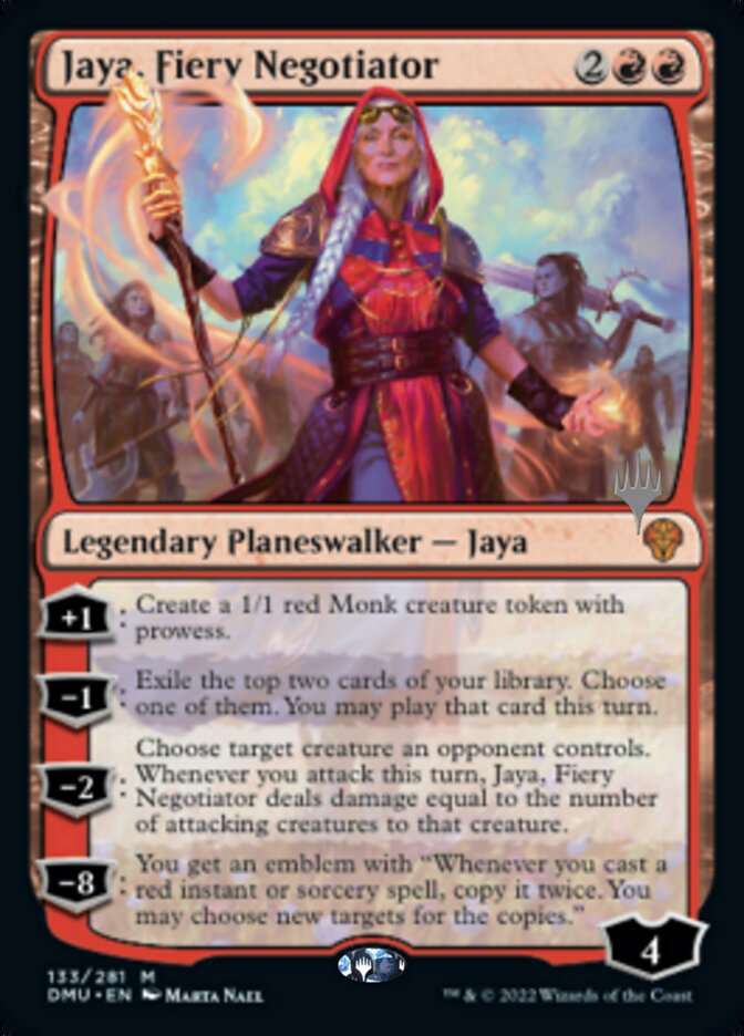 Jaya, Fiery Negotiator (Promo Pack) [Dominaria United Promos] | Exor Games Summserside