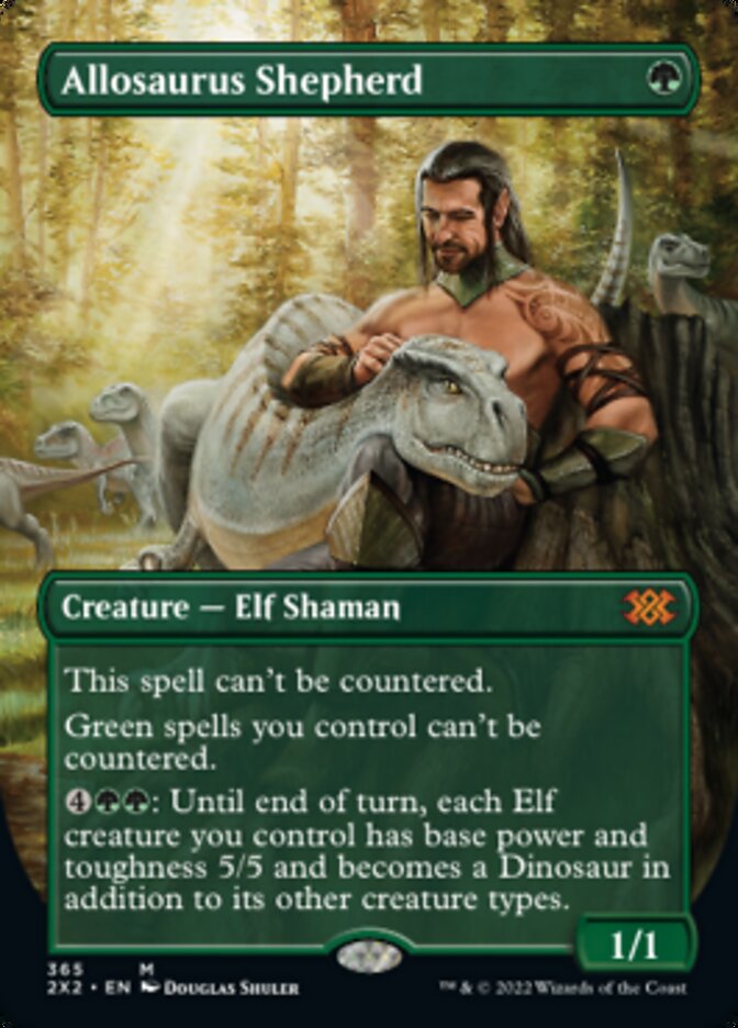 Allosaurus Shepherd (Borderless Alternate Art) [Double Masters 2022] | Exor Games Summserside