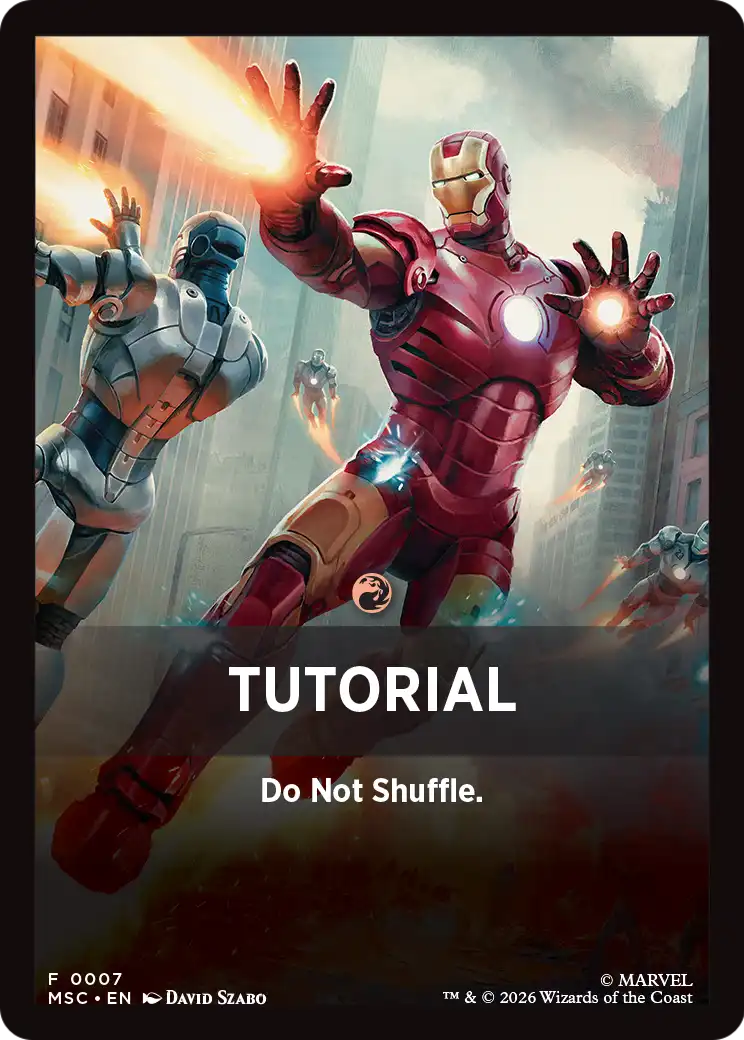 Tutorial Theme Card (0007) [Marvel Super Heroes Commander] | Exor Games Summserside