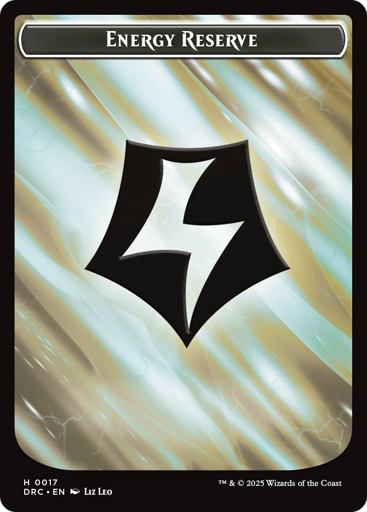 Energy Reserve // Energy Reserve Double-Sided Token [Aetherdrift Tokens] | Exor Games Summserside