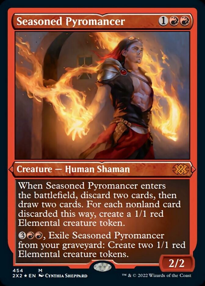 Seasoned Pyromancer (Foil Etched) [Double Masters 2022] | Exor Games Summserside