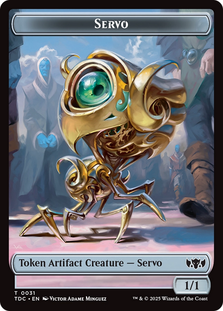 Servo // Warrior Double-Sided Token [Tarkir: Dragonstorm Commander Tokens] | Exor Games Summserside