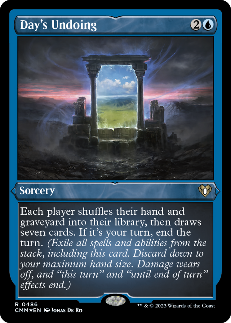 Day's Undoing (Foil Etched) [Commander Masters] | Exor Games Summserside