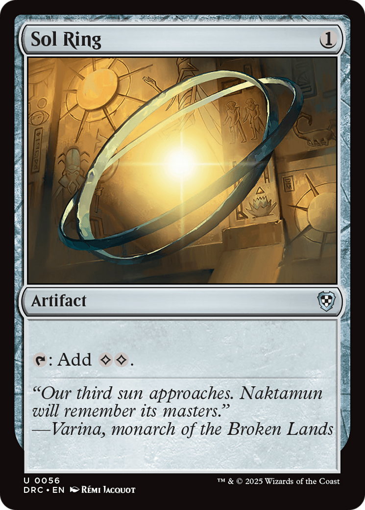 Sol Ring (0056) [Aetherdrift Commander] | Exor Games Summserside