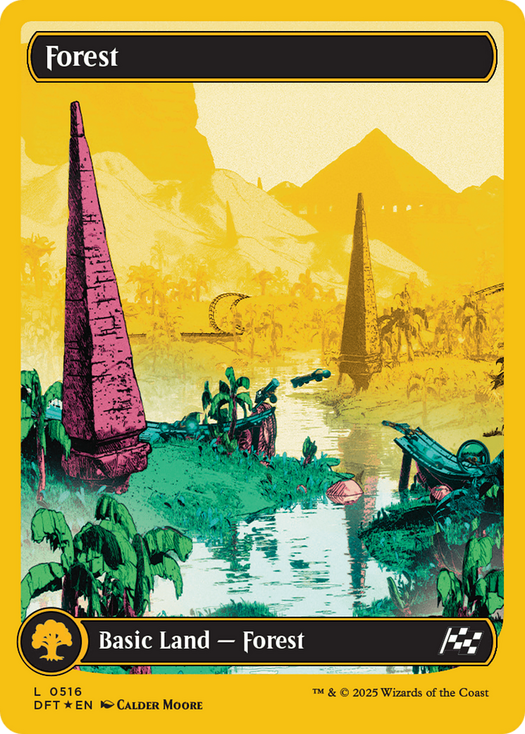 Forest (0516) (First-Place Foil) [Aetherdrift] | Exor Games Summserside