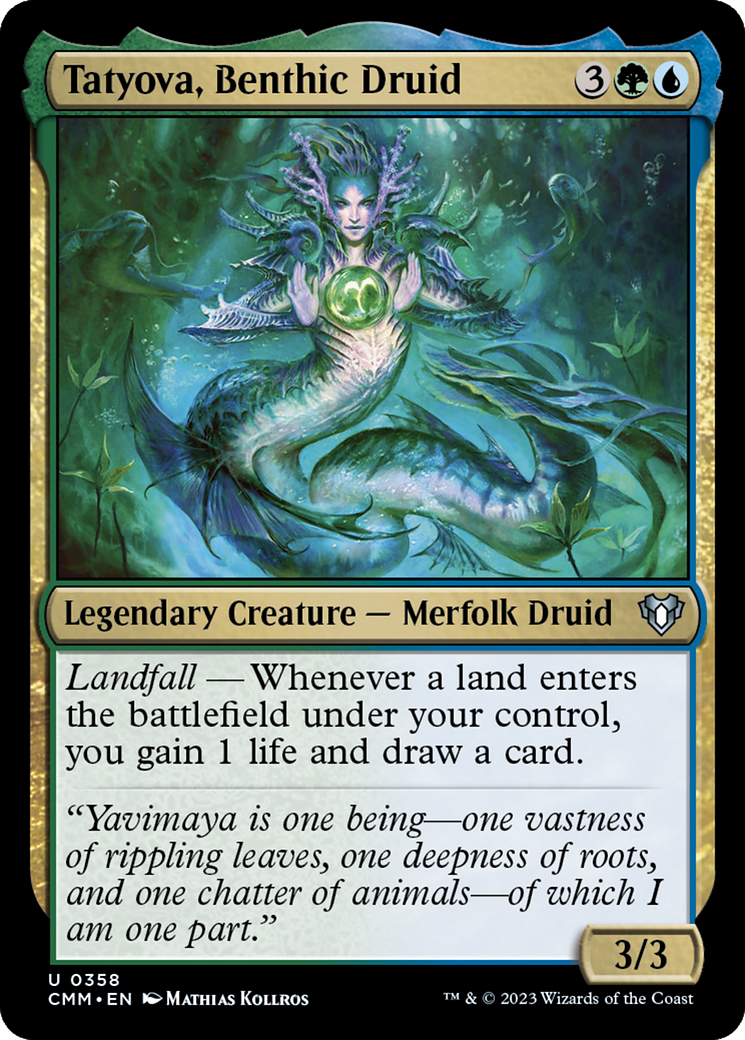 Tatyova, Benthic Druid [Commander Masters] | Exor Games Summserside