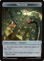 Spider // Treasure Double-Sided Token [Marvel's Spider-Man Tokens] | Exor Games Summserside