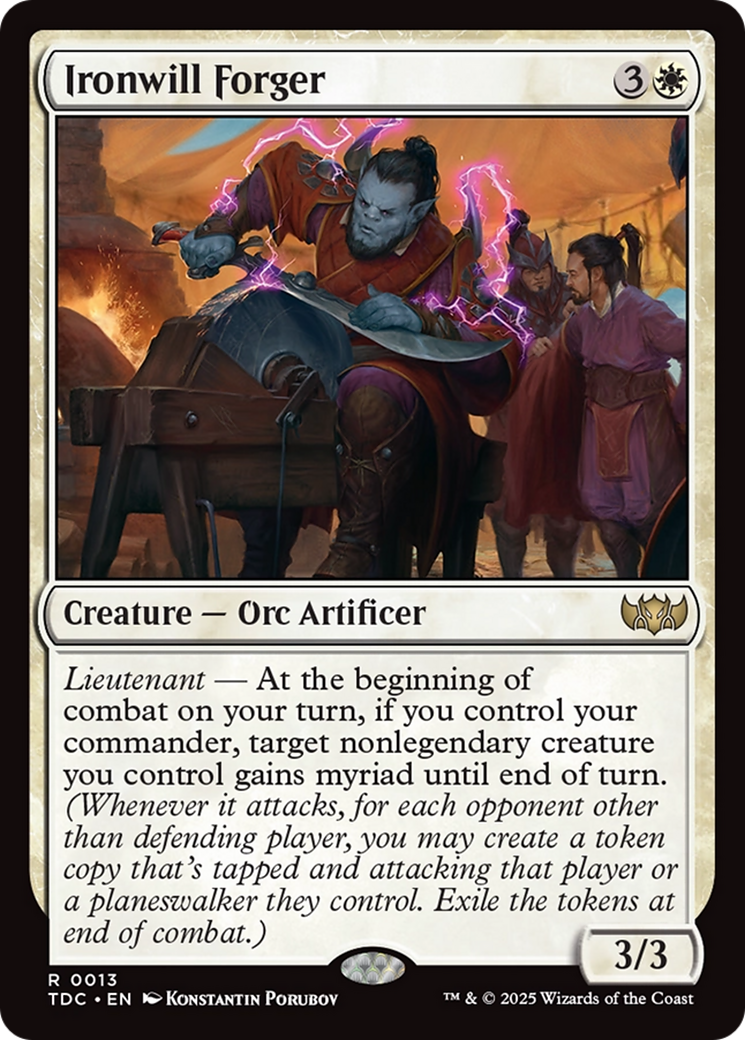 Ironwill Forger [Tarkir: Dragonstorm Commander] | Exor Games Summserside