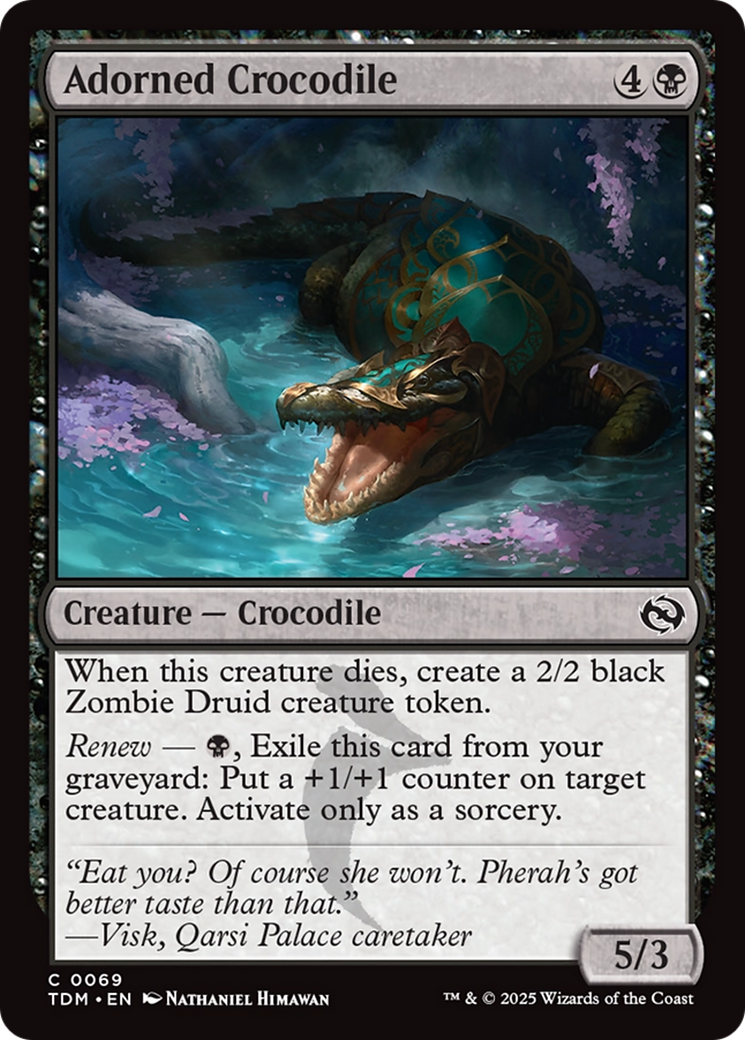 Adorned Crocodile [Tarkir: Dragonstorm] | Exor Games Summserside