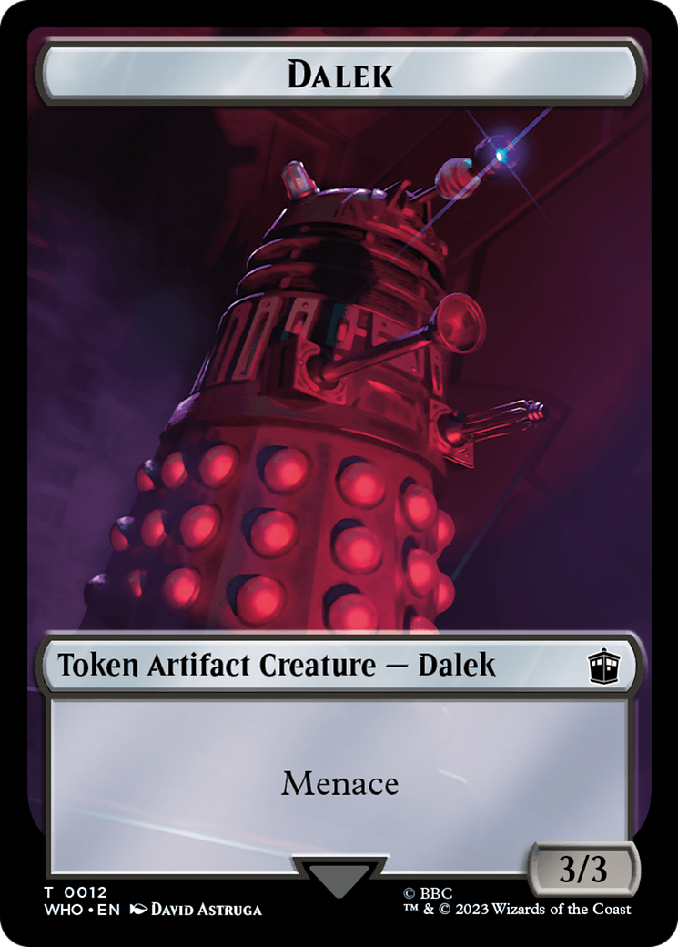 Dalek // Cyberman Double-Sided Token [Doctor Who Tokens] | Exor Games Summserside