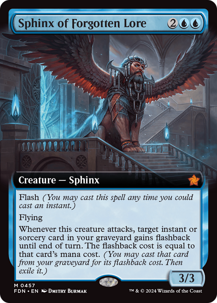 Sphinx of Forgotten Lore (Extended Art) [Foundations] | Exor Games Summserside